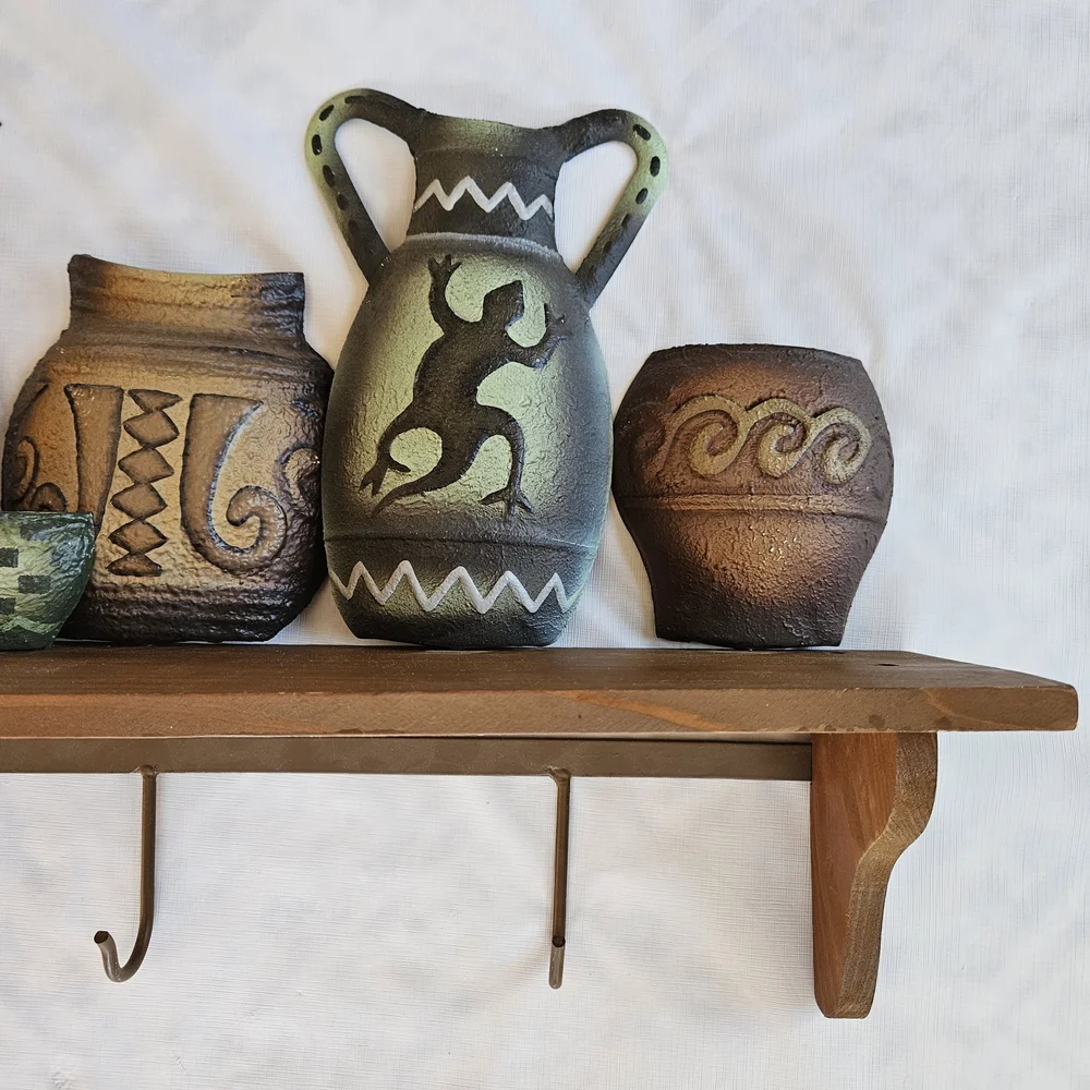 Southwestern Aztec Wooden Shelf 23.5